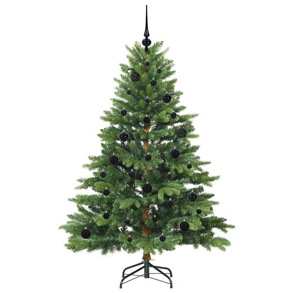 vidaXL Kunstig juletre med 150 LED med stativ gr&oslash;nn 150 cm PE og PVC