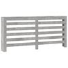 vidaXL Radiatordeksel betonggr&aring; 175x20x82 cm konstruert tre