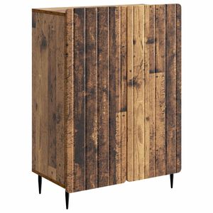 vidaXL Serviesskap Gammelt tre 66 x 34,5 x 92 cm Konstruert tre