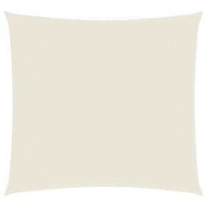 vidaXL Solseil oxfordstoff kvadratisk 2,5x2,5 m kremhvit