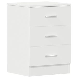 vidaXL Nattbord hvit 38x35x56 cm konstruert tre