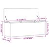 vidaXL Lagringsboks Gamle tre 102 x 35 x 35 cm Konstruert tre