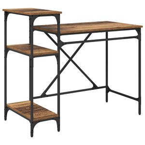 vidaXL Skrivebord Gamle tre Konstruert tre 105 x 50 x 90 cm