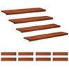 vidaXL Trappetrinn 12 stk. 110 x 30 x 2 cm Brun Massiv b&oslash;ketre