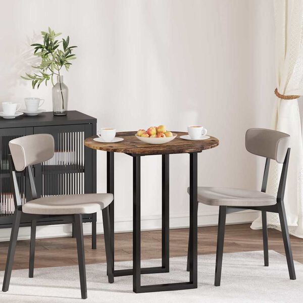 vidaXL Bordplate Gammelt tre 70 x 70 x 1,5 cm Konstruert tre