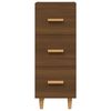 vidaXL Skjenk brun eik 34,5x34x90 cm konstruert tre