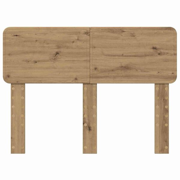 vidaXL Hodegavl med hodegjerde Artisan Eik 120 cm Konstruert tre