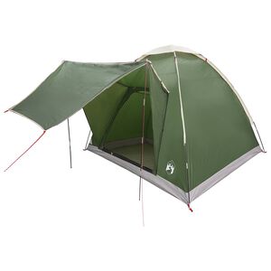 vidaXL Camping Telt 2-personers Gr&oslash;nn Polyester og st&aring;l