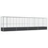 vidaXL Voliere med forlengelse s&oslash;lv 834,5x107x212 cm st&aring;l