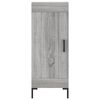 vidaXL Highboard gr&aring; sonoma 34,5x34x180 cm konstruert tre
