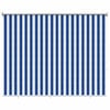 vidaXL Utend&oslash;rs Rullegardin 90% UV-blokk Bl&aring; og hvit stripe HDPE