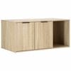 vidaXL Katt bur m&oslash;bel Sonoma eik 100 x 49 x 45 cm Konstruert tre
