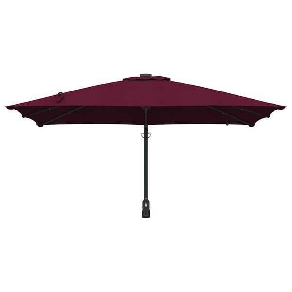 vidaXL Hageparasol Bordeaux R&oslash;d 248,5 x 247,5 x 160 cm