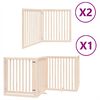 vidaXL Hundeport sammenleggbar 8 paneler 640 cm poppeltre