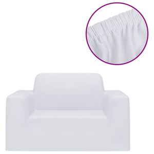 vidaXL Sofaovertrekk polyester hvit