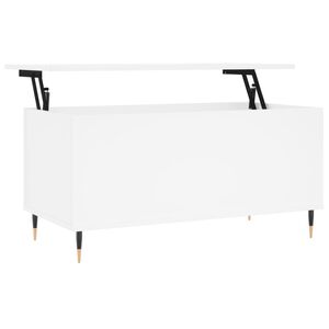 vidaXL Salongbord hvit 90x44,5x45 cm konstruert tre