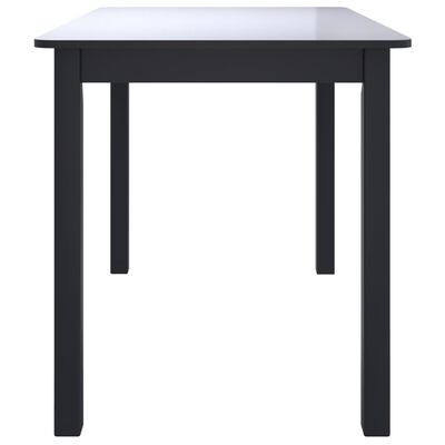 vidaXL Spisebord svart 114x71x75 cm heltre gummitre
