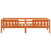 vidaXL Sengeramme uten madrass voksbrun 80x200 cm heltre furu