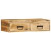 vidaXL Veggmontert TV-benk 80x30x19 cm grovt heltre mangotre