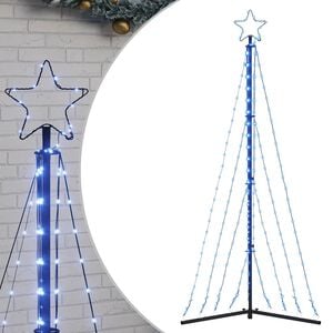 vidaXL LED Juletre 339 LEDs Bl&aring; 187 cm