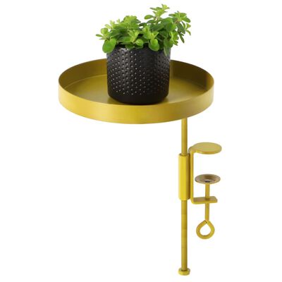 Esschert Design Planteholder med klemme rund gull M
