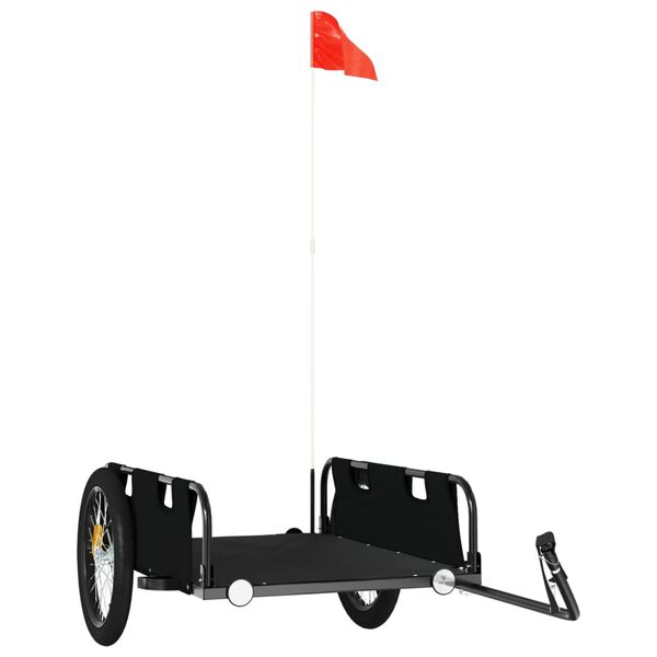 vidaXL Sykkelhenger svart oxfordstoff og jern