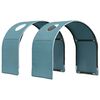 vidaXL Seng Tunnell 2 pcs Lys bl&aring; 211 x 52,5 x 2 cm Polyester