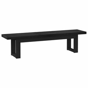 vidaXL Spisebenk NOAIN 180 x 41 x 45 cm Massiv furu Svart