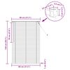 vidaXL Venetiansk persienne Justerbar S&oslash;lvgr&aring; 150 x 80 cm PVC
