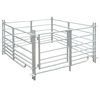 vidaXL Sauebinge 4 paneler galvanisert st&aring;l 137 x 137 x 92 cm