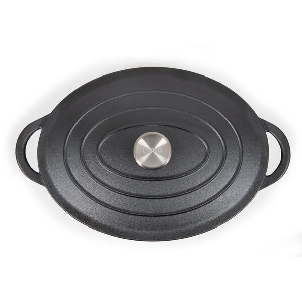 Livoo Kasserolle oval 34 cm 7 L svart