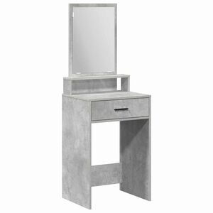 vidaXL Sminkebord Betonggr&aring; 50 x 41 x 140 cm Konstruert tre
