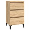 vidaXL Nattbord sonoma eik 40x35x70 cm konstruert tre