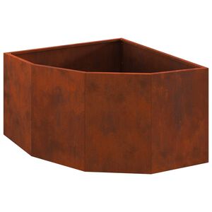 vidaXL Hj&oslash;rne Plante Rusten 60 x 60 x 35 cm Cortenst&aring;l