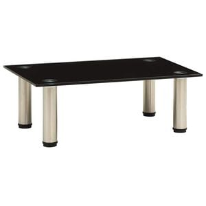 vidaXL TV-benk svart 40x35x17 cm herdet glass