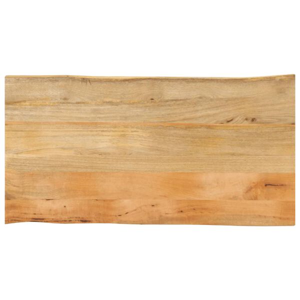 vidaXL Bordplate 120x60x2,5 cm naturlig kant heltre mango