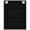 vidaXL Highboard svart 69,5x34x180 cm konstruert tre
