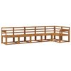 vidaXL Utend&oslash;rs sofa-sett 6 pcs Naturlig Solid akasietre
