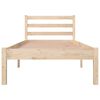 vidaXL Sengeramme heltre furu 75x190 cm Small Single
