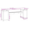 vidaXL Plantebenk honningbrun 180x36x63 cm heltre furu