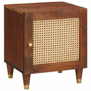 vidaXL Nattbordskap Brun 40 x 33,5 x 46 cm Massivt akasietre
