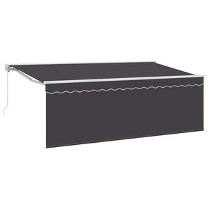 vidaXL Uttrekkbar markise Krem 350 x 200 cm Polyester og aluminium