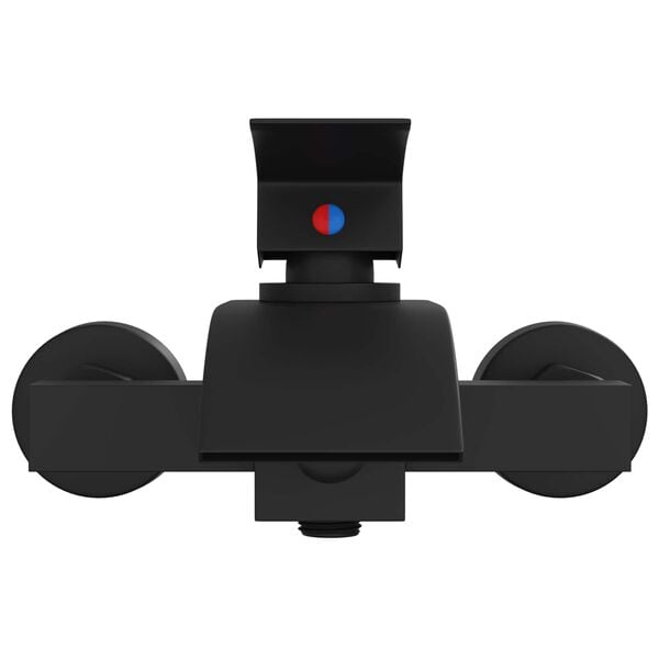 vidaXL Dusjblandebatteri Svart G 1 / 2 tommer