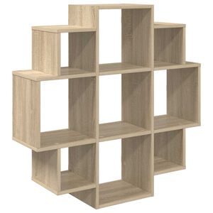 vidaXL Vegghylle Sonoma eik 90 x 25 x 90 cm Konstruert tre