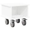 vidaXL TV-benk 37 x 35 x 35 cm Hvit Konstruert tre