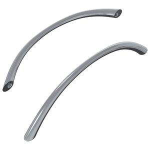 vidaXL H&aring;ndtak 2 pcs s&oslash;lv 107 x 3.6 x 23 mm Rustfritt St&aring;l