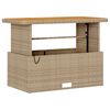 vidaXL Hage Spisegruppe Beige Poly rattan