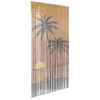 vidaXL Insektd&oslash;r gardin palmetretrykk 90x220 cm bambus