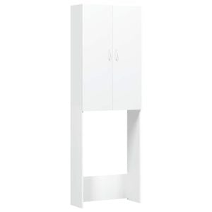 vidaXL Vaskemaskinskap hvit 64x25,5x190 cm