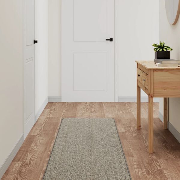 vidaXL Teppel&oslash;per sisal-utseende platina 50x150 cm